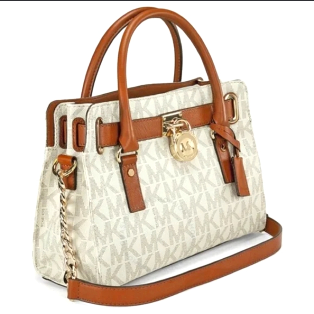 My Michael Kors Hamilton Logo Satchel Handbag